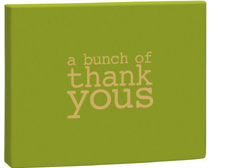 A Bunch of Thank Yous Notecards Green Box Pack of 8