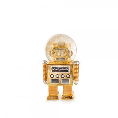 The Robot Gold Snow Globe