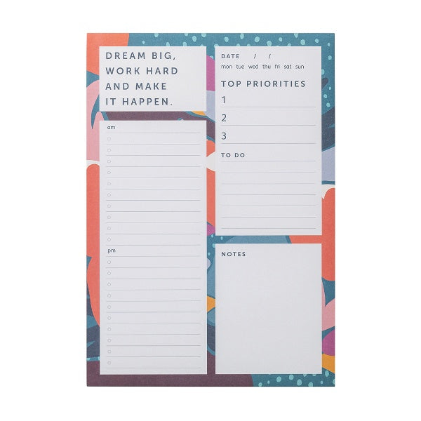 Floral A5 List Pad
