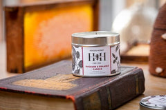 Rhubarb and Bramble Beeswax Tin Candle