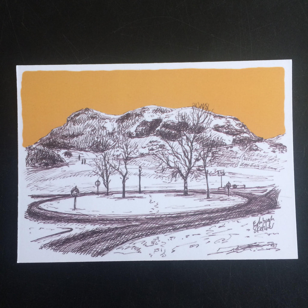 Arthur's Seat Sketch Postcard
