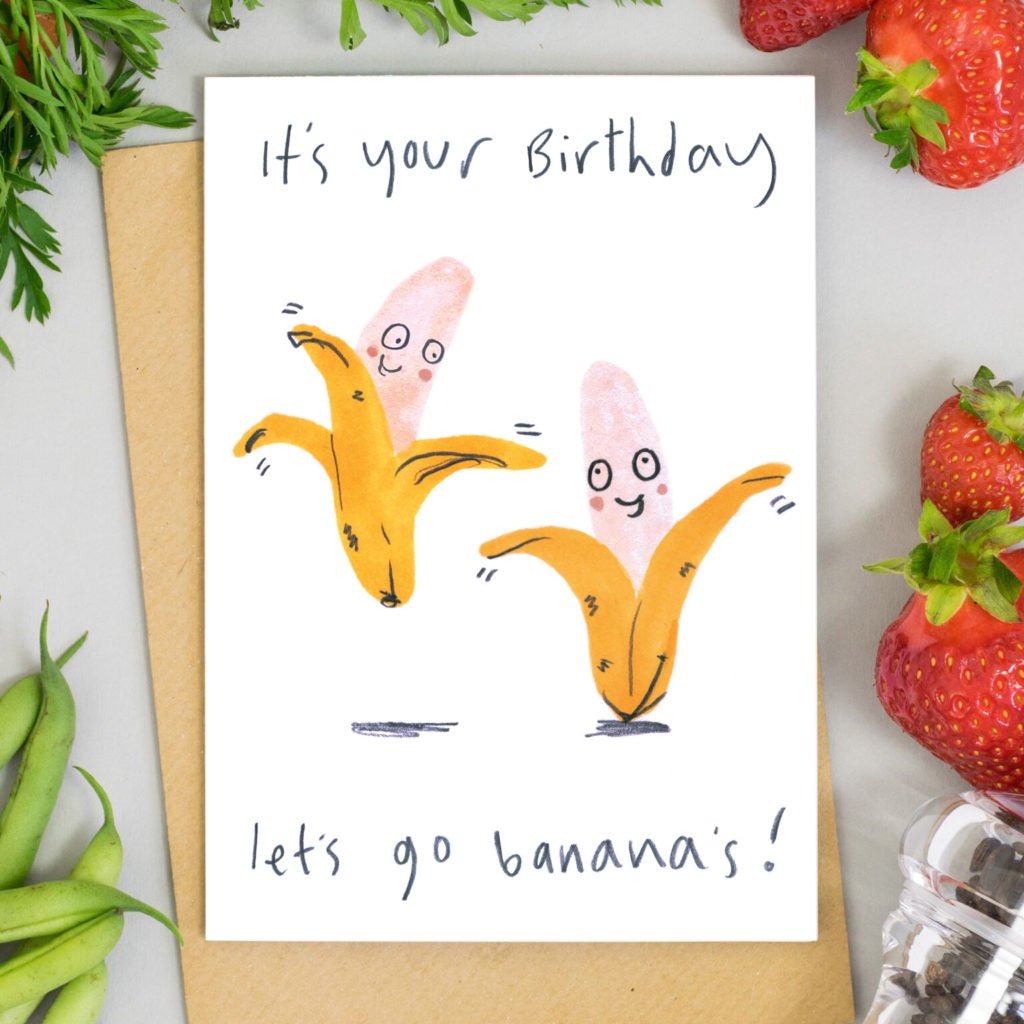 Let’s Go Bananas Birthday Card