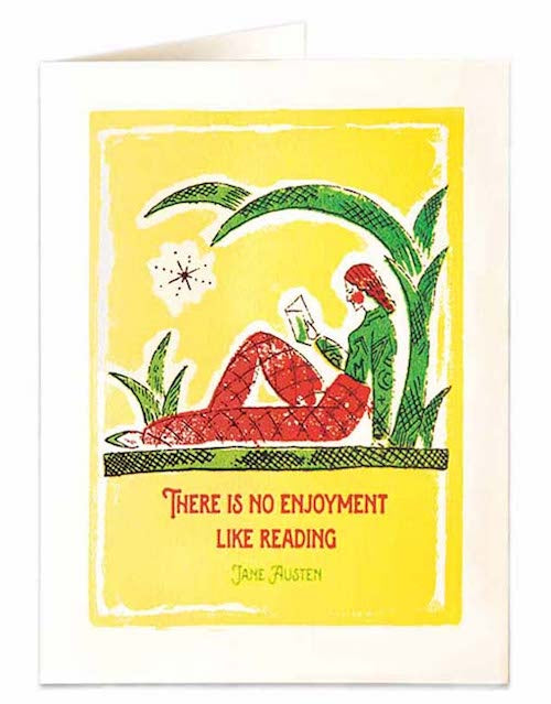 No Enjoyment Like Reading Card