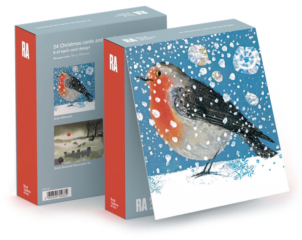 Christmas Robin Box of 24 Assorted Cards