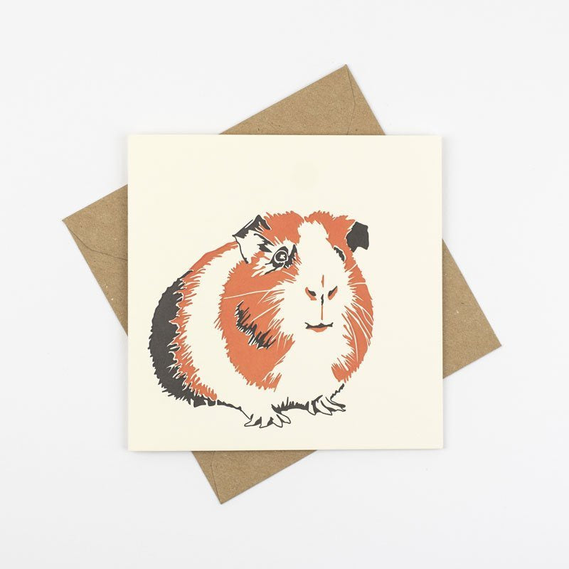 Guinea Pig Letterpress Card