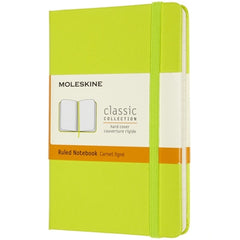 Moleskine Pocket Hardback Ruled Notebook Lemon Green