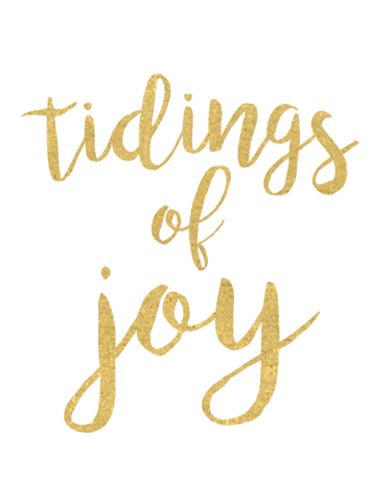 Tidings of Joy Foiled Small Cards