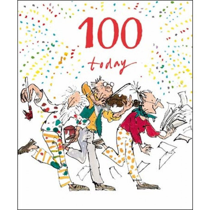 100 Today Quentin Blake Birthday Card