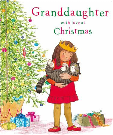 Grandaughter Xmas with Mog Christmas Card