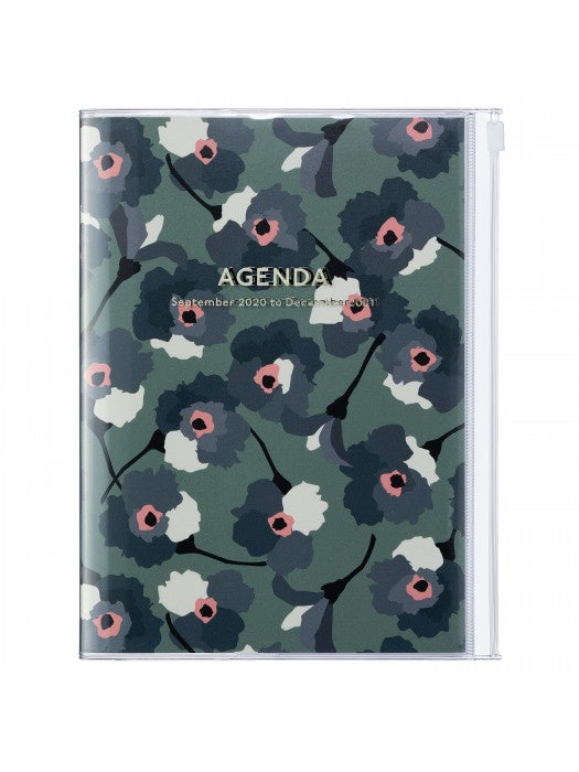 Storage Cover Green Floral 2021 Diary