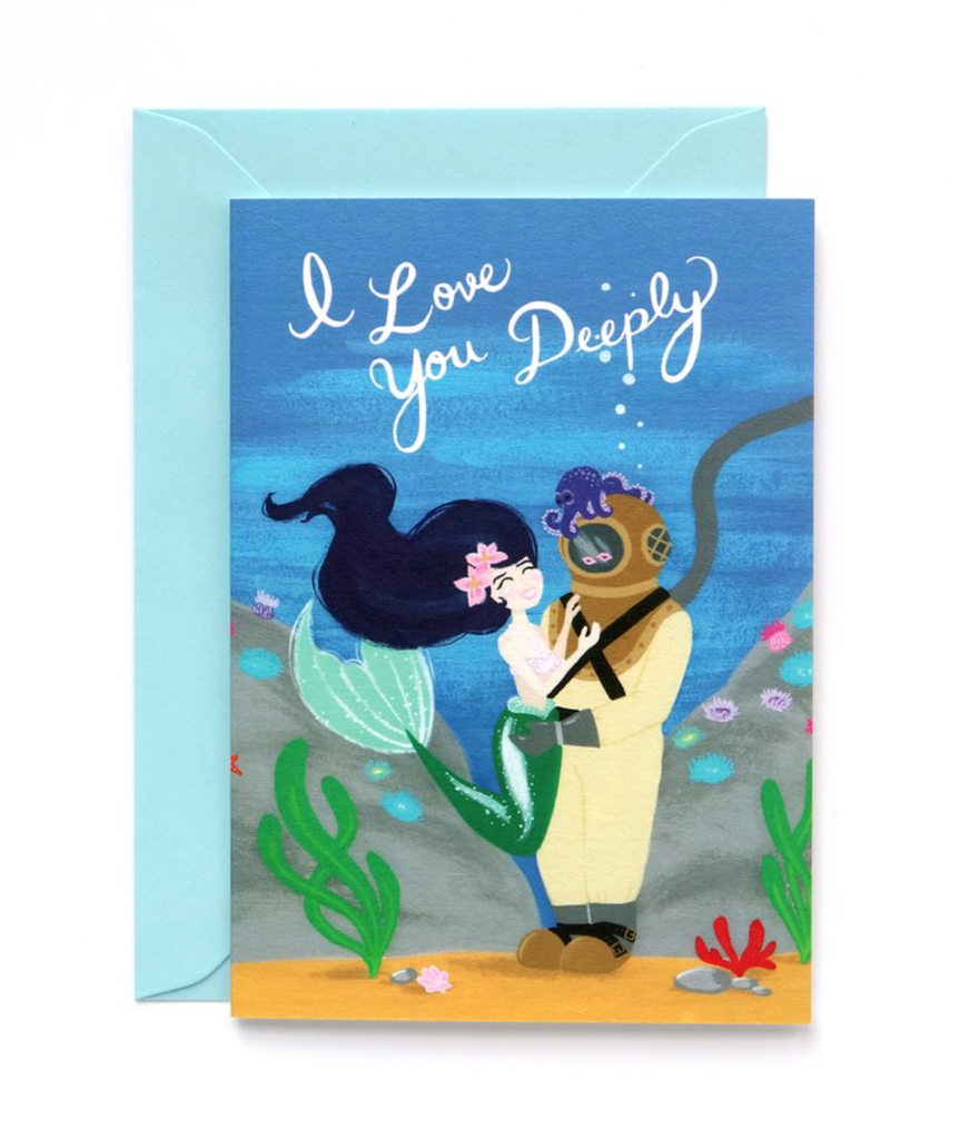 Mermaid Love Card