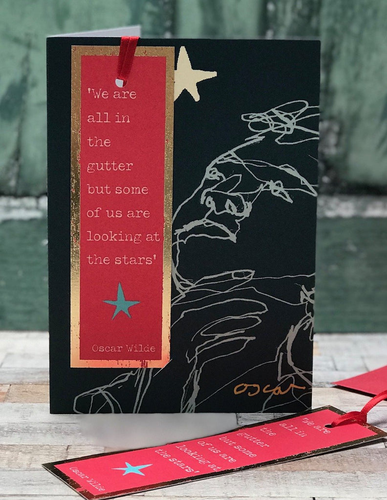 Looking at the Stars Oscar Wilde Bookmark Card
