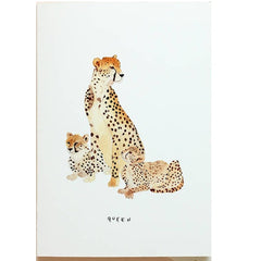 Cheetah Queen Mother’s Day Card