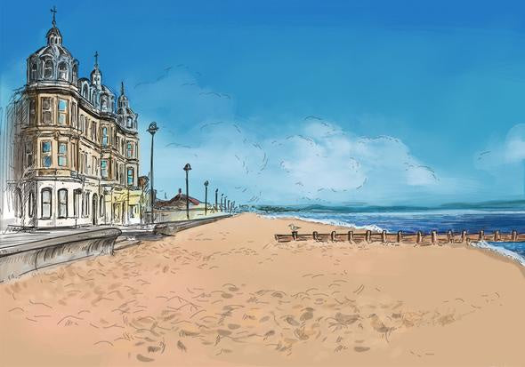 Portobello Beach Card