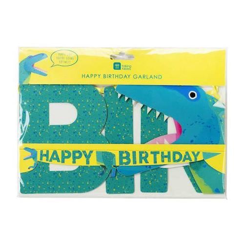 Dinosaur Happy Birthday Garland