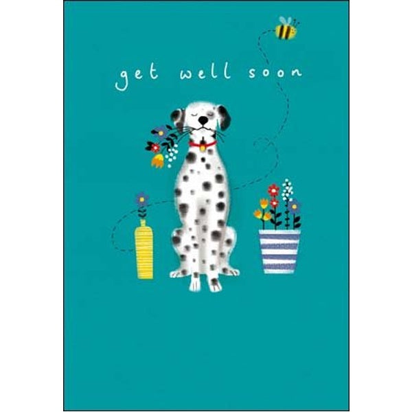 Get Well Soon Dalmatian Card