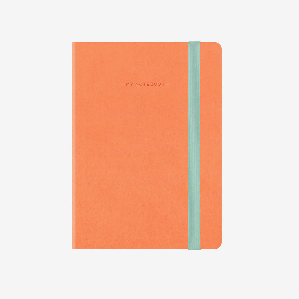 Small Squared Salmon Notebook