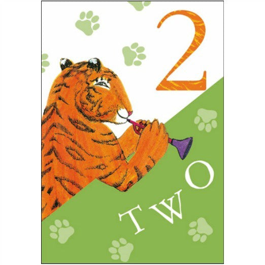 The Tiger who Came to Tea 2nd Birthday Card