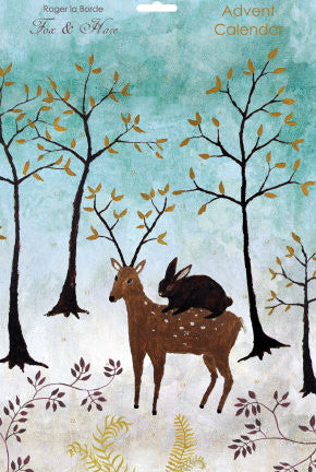 Winter Deer & Rabbit Christmas Cards Pack of 5