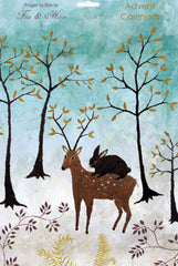 Winter Deer & Rabbit Christmas Cards Pack of 5