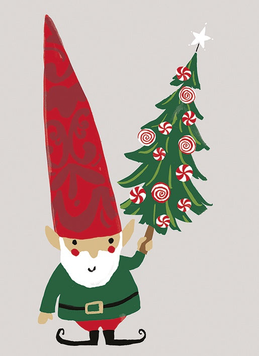 Little Christmas Gnome Pack Of 8 Christmas Cards