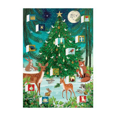 Festive Forest Tree Advent Card