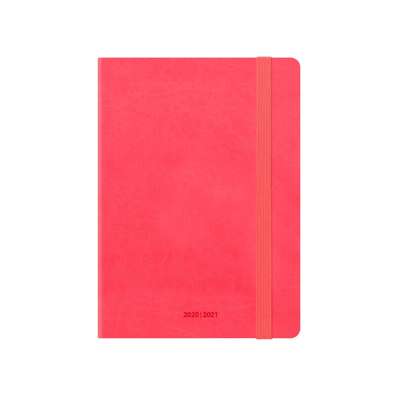 Small Weekly Diary 2020/ 2021 Neon Coral