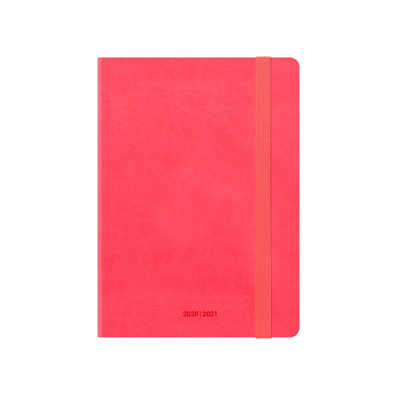Small Weekly Diary 2020/ 2021 Neon Coral
