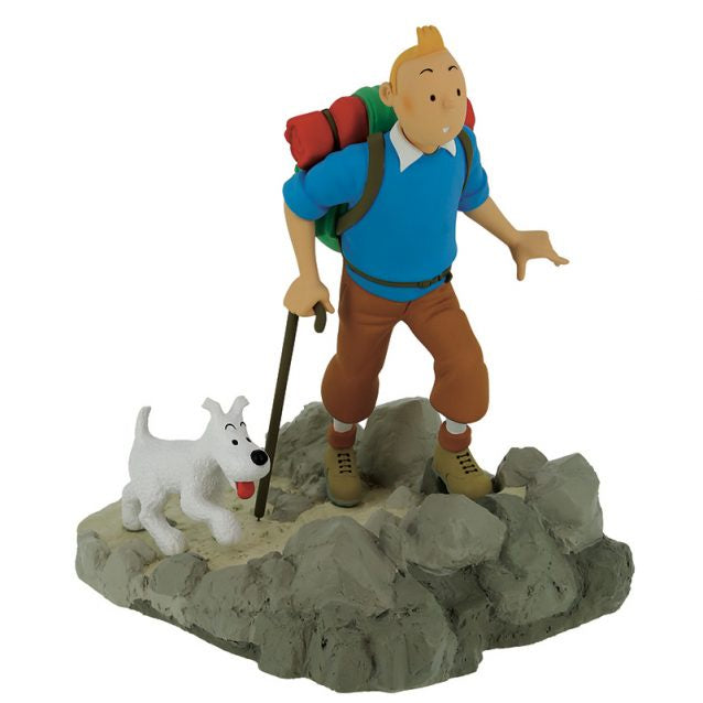 TINTIN タンタンの冒険 スノーウィ フィギュア TIN TIN Tintin and Snowy Hiking Resin Model - Paper Tiger