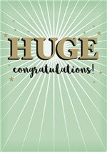 Huge Congratulations Card