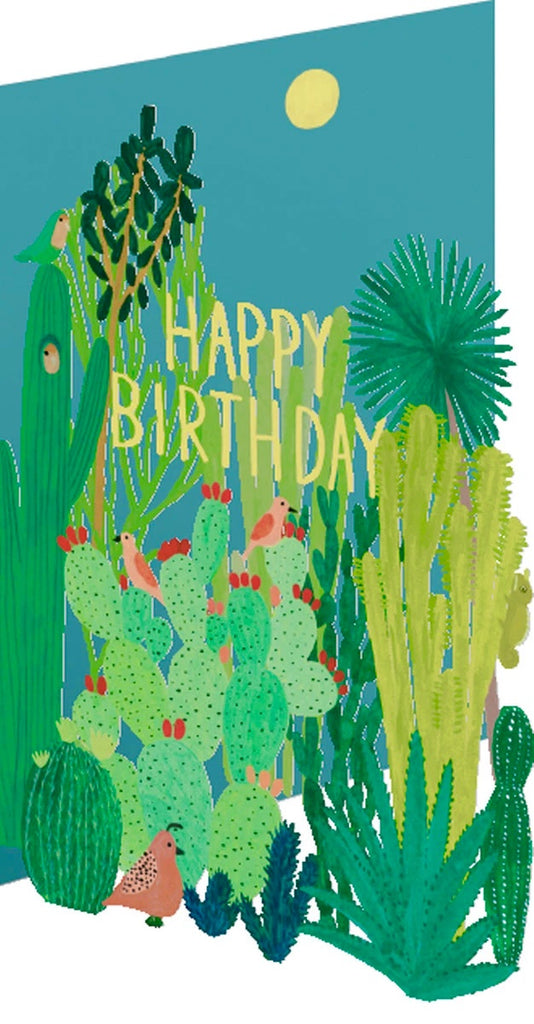 Birthday Cacti Lasercut Card