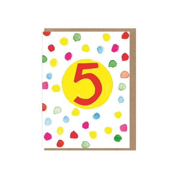 Age 5 Spots Card