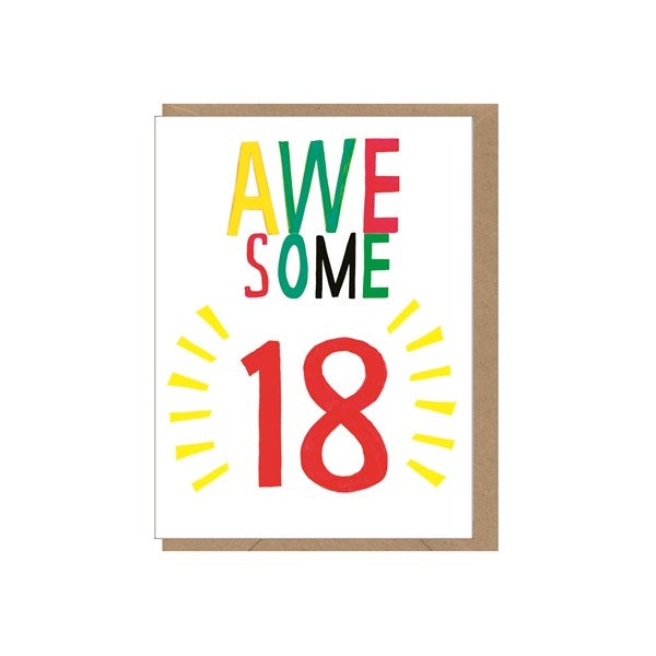 Awesome 18 Card