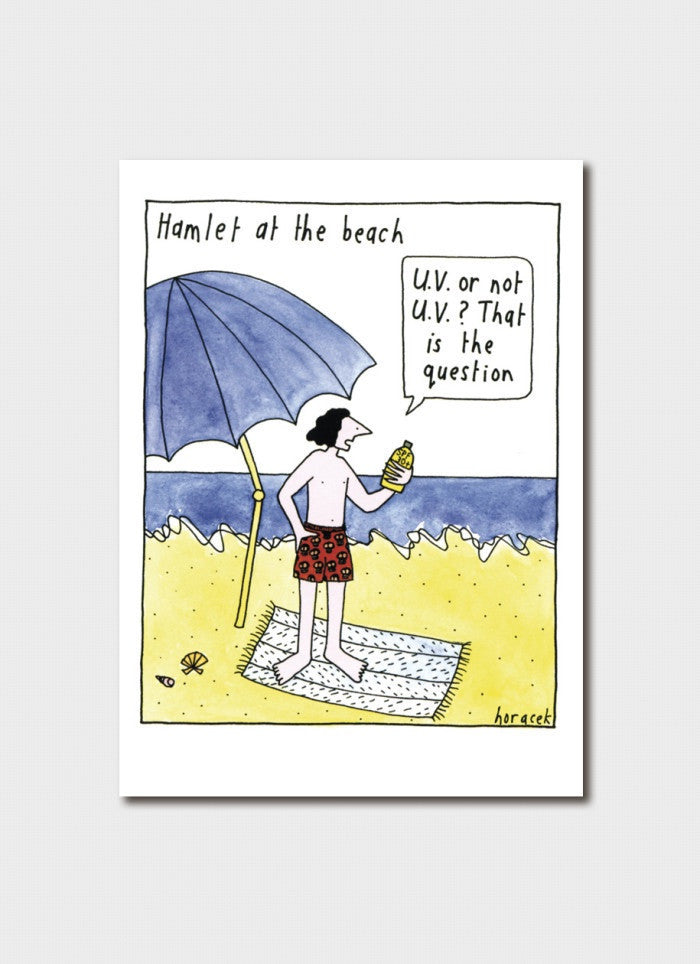 Hamlet at the Beach Card