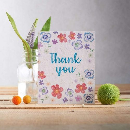 Thank You Flowers Seed Card