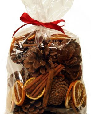 Orange, Cinnamon and Pine Cone Bag