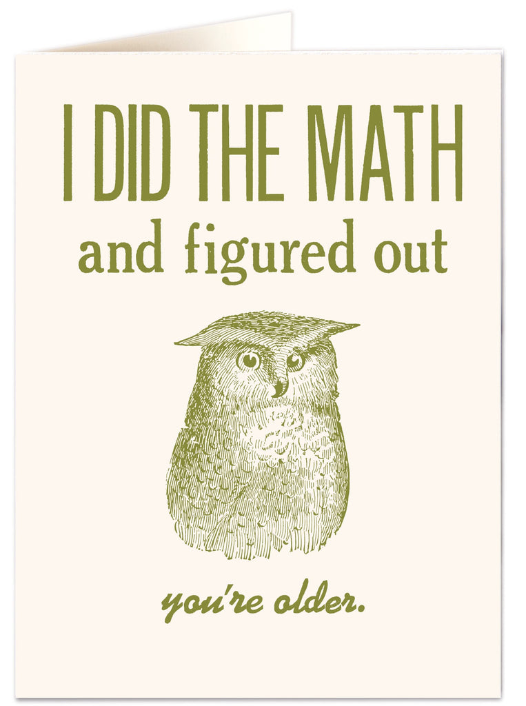 I Did The Maths Birthday Card