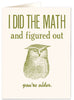 I Did The Maths Birthday Card