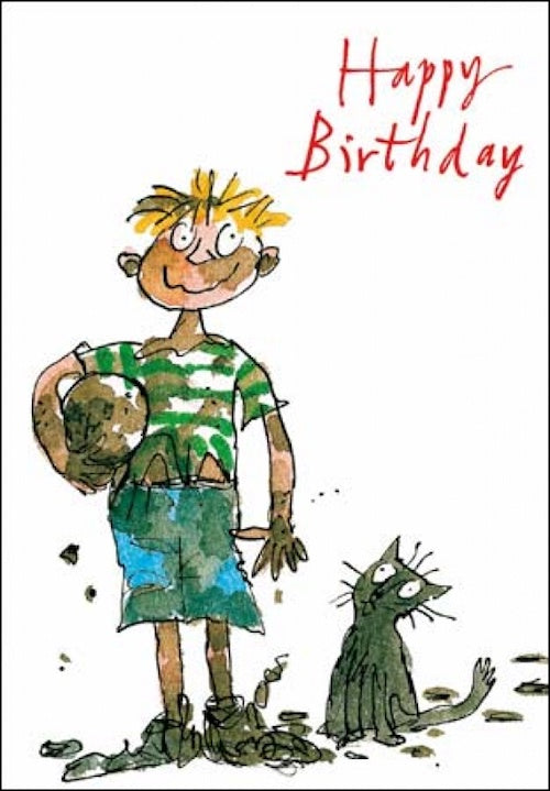 Mud Quentin Blake Birthday Card