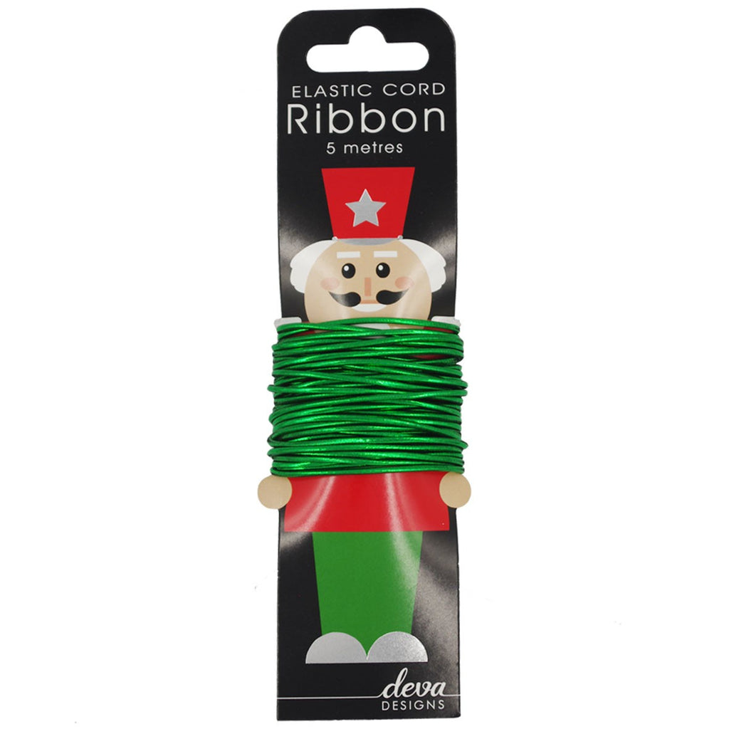 Green Metallic Elastic Cord