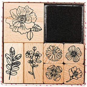 Hygge Flowers Stamp and Ink Set