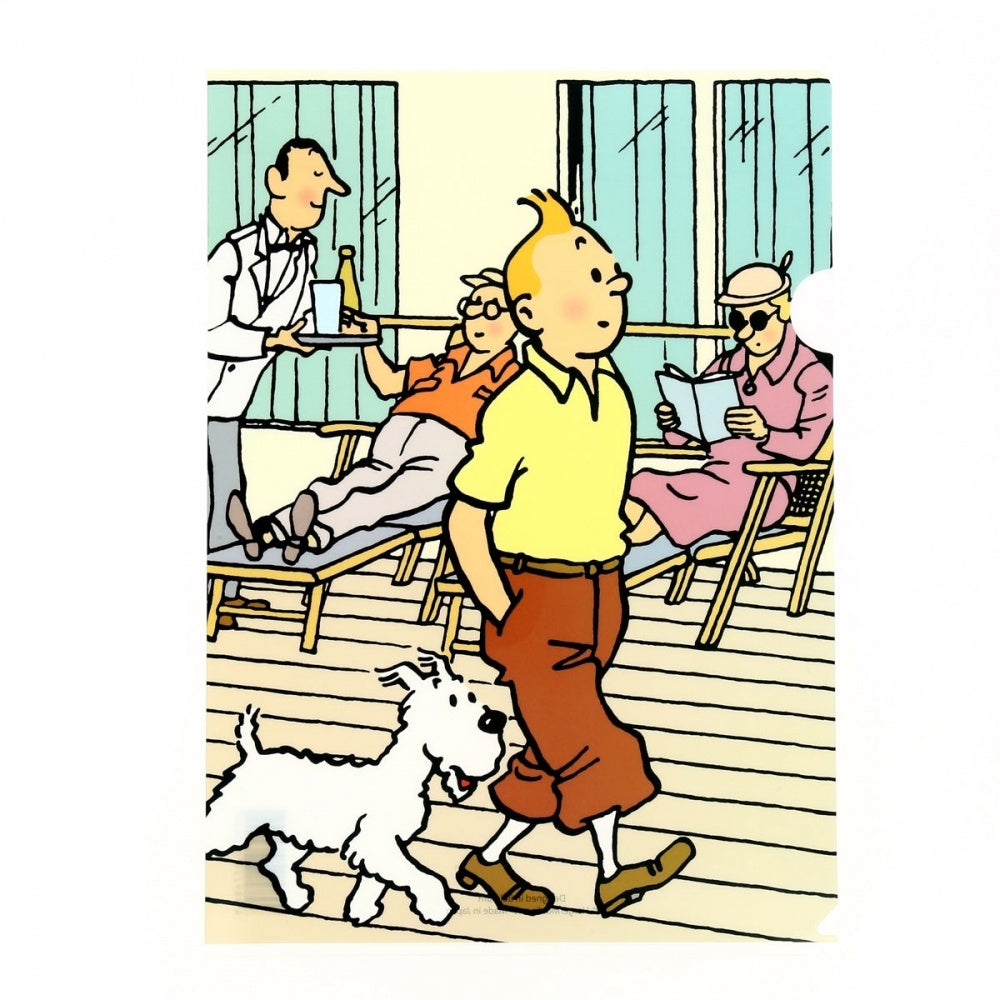 Tintin Boardwalk A4 Plastic Sleeve