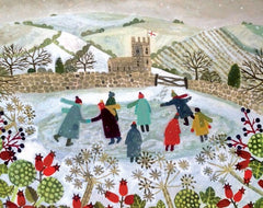 Skating Pond Pack of 5 Christmas Cards