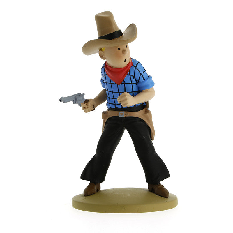 Tintin as a Cowboy Plastic Figure 12cm