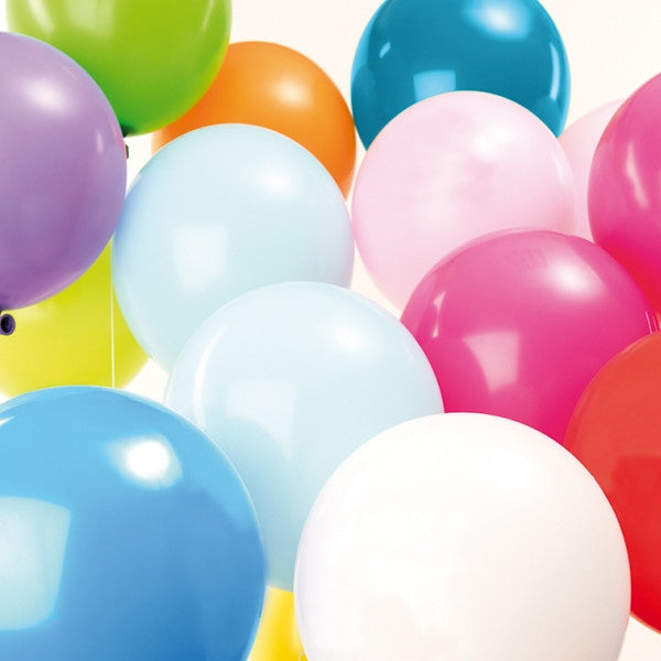 Multicoloured Mix Pack of 12 Balloons