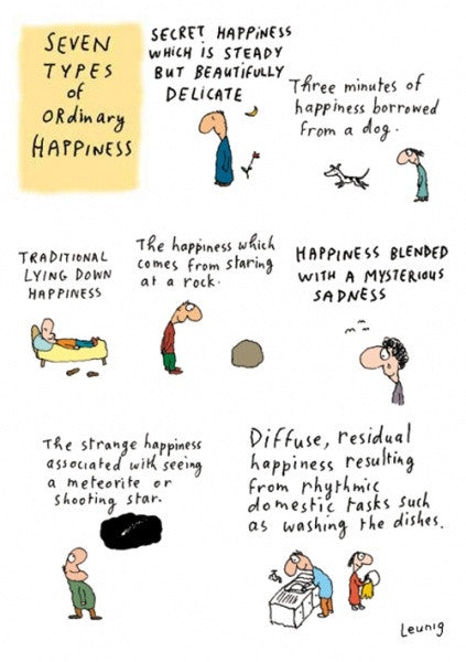 Seven Types of Ordinary Happiness Card