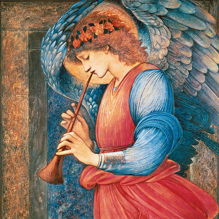 Angel Playing a Flageolet Pack of 5 Christmas Cards