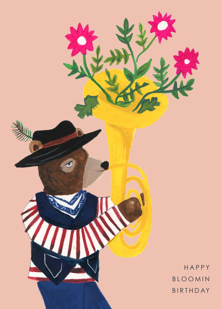 Blooming Bear Birthday Card