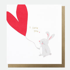 I Love You Rabbit Card