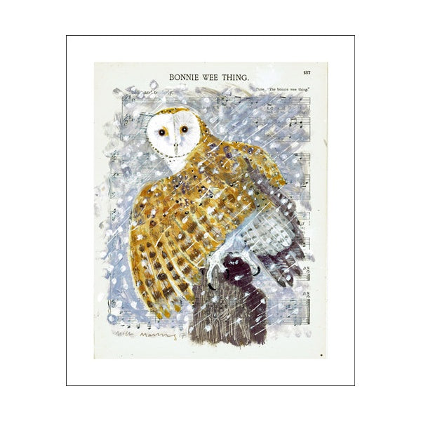 Bonnie Wee Thing Collage By Mick Manning Card